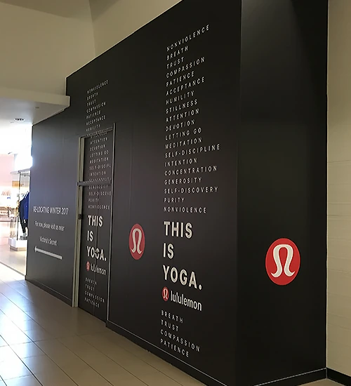 Lulu Lemon barricade